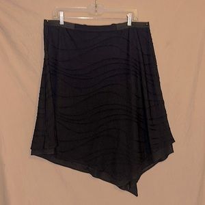 Simply Vera Vera Wang black elastic waist knit skirt size large